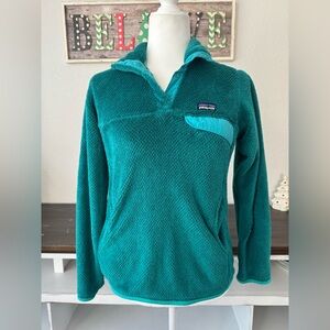 Patagonia Re-Tool Snap T Pullover Teal Women's Size XS